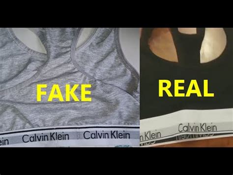 Calvin Klein crop top bralette real vs fake. How to spot original 